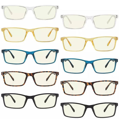 10 Pack Blue Light Filter Reading Glasses Stylish Computer Readers UVR802eyekeeper.com