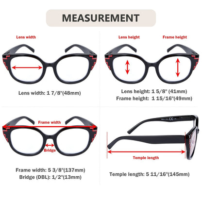 10 Pack Cat - eye Reading Glasses Fancy Readers R2119eyekeeper.com