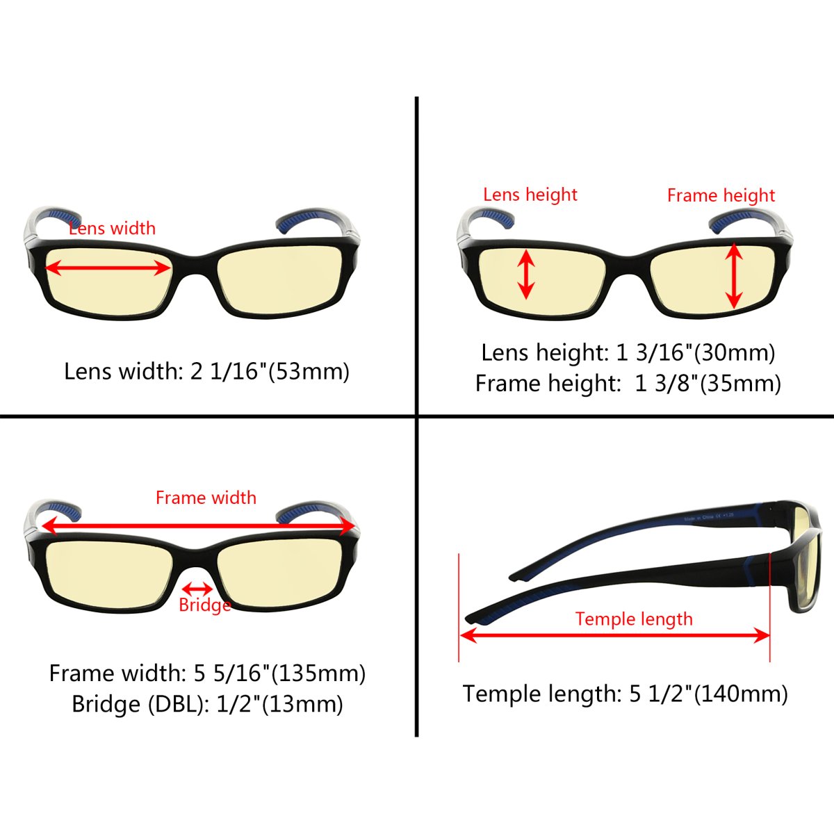 10 Pack Classical Blue Light Blocking Reading Glasses TMXM01eyekeeper.com