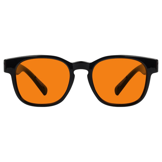 100% Blue Blocking Orange Lens Square Metalless Glasses NR144 - B98eyekeeper.com