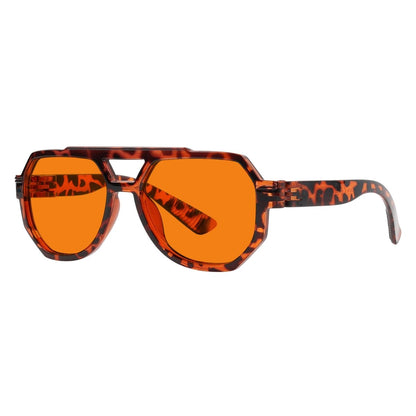 100% Blue Light Blocking Orange Metalless Pilot Glasses NR2309 - B98eyekeeper.com