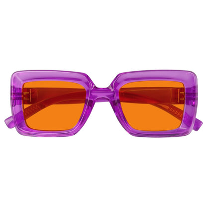 100% Blue Light Blocking Orange Thick Frame Screwless Eyewear NR2101 - B98eyekeeper.com