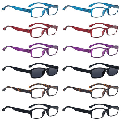 12 Pack Classic Rectangle Reading Glasses R9102eyekeeper.com