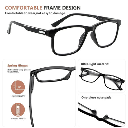 12 Pack Rectangle Chic Reading Glasses Design Readers R005Neyekeeper.com