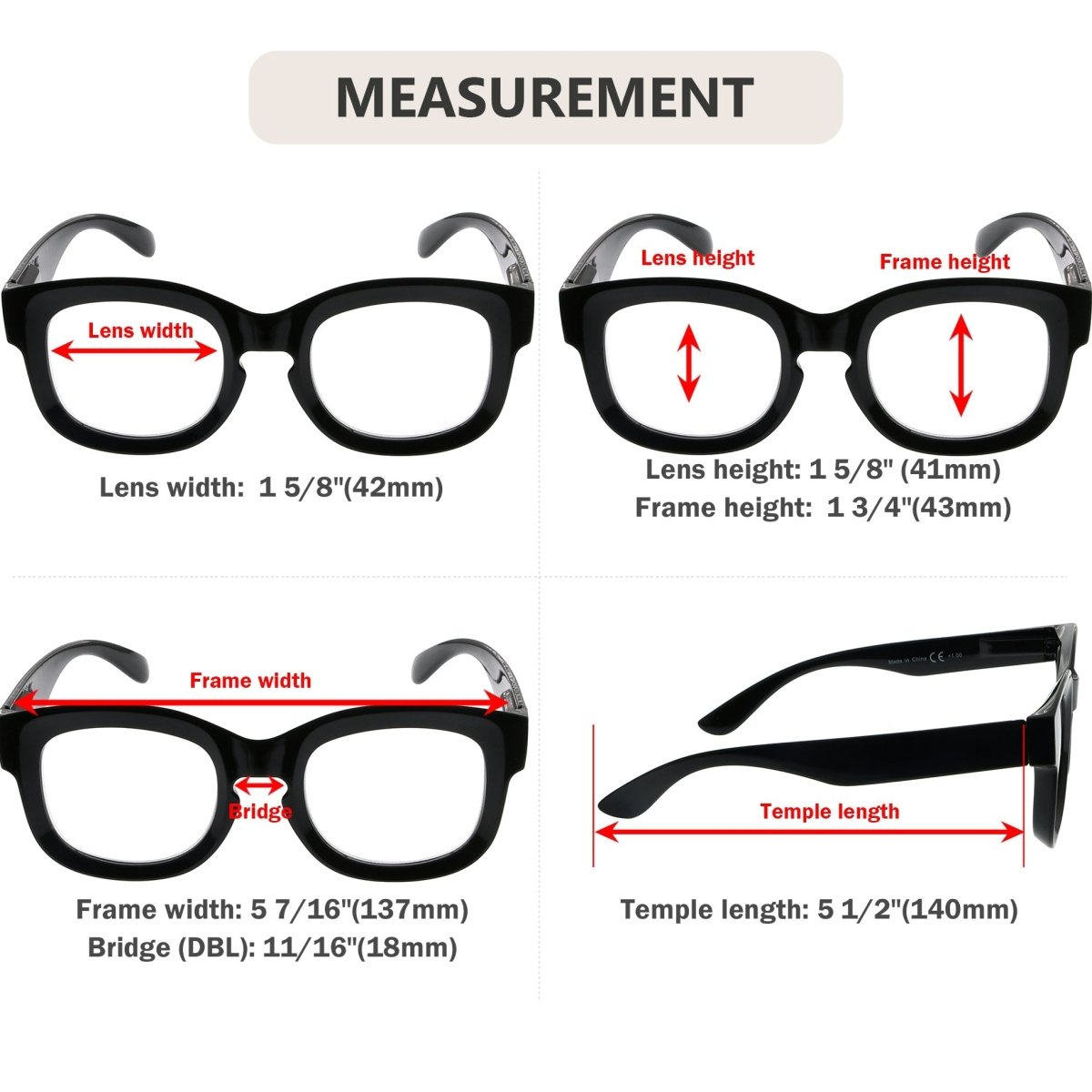 12 Pack Thicker Frame Reading Glasses Chic Readers R2013eyekeeper.com