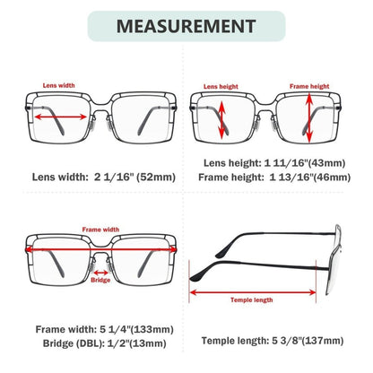 12 Pack Thin Metal Hollow Frame Reading Glasses R2301eyekeeper.com