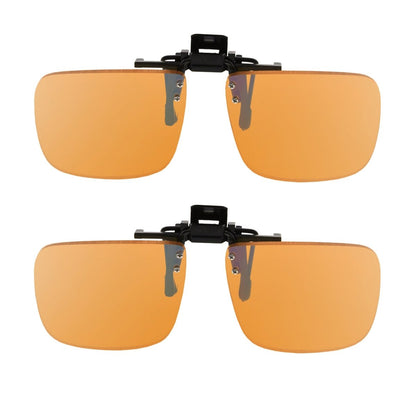 2 Pack Clip on Blue Light Filter Eyeglasses CG2 (54MMX42MM)eyekeeper.com