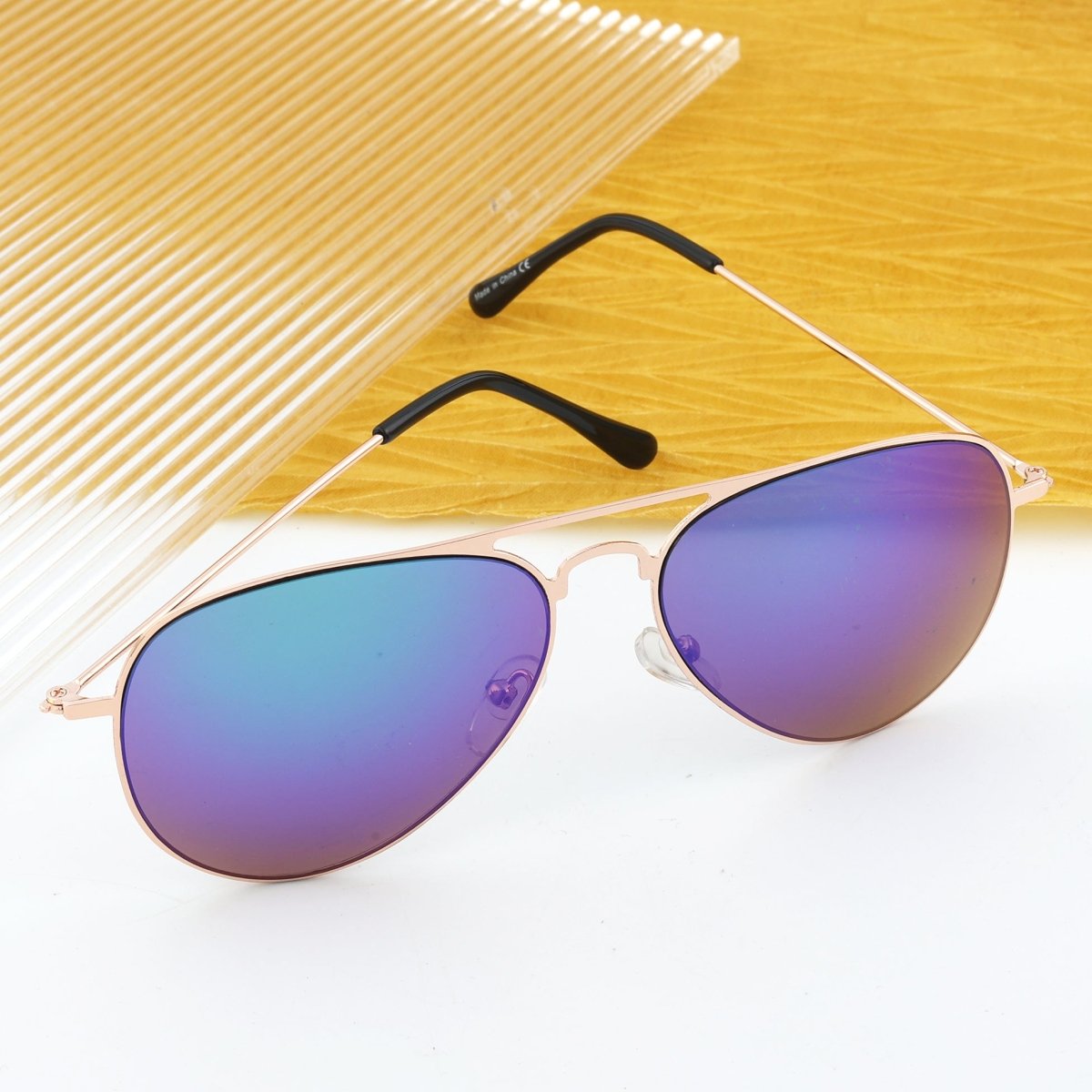 2 Pack Kids Teen Age 8 - 16 Metal Sunglasses Boys Girls S15018eyekeeper.com