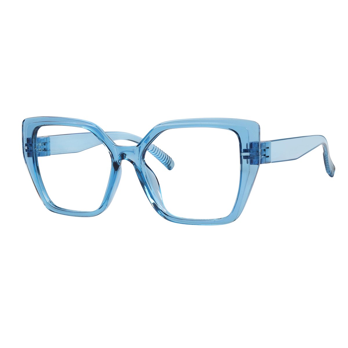 30% Blue Light Blocking Glasses Oversized Metalless Screwless R2314 - B15eyekeeper.com