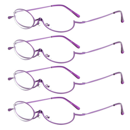 4 Pack Ladies Makeup Readers Magnifying Flip Down R1607eyekeeper.com