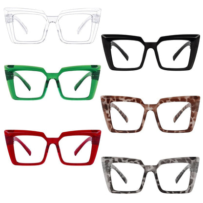 6 Pack Oversized Metalless Screwless Reading Glasses Large Frame Readers NR2141eyekeeper.com