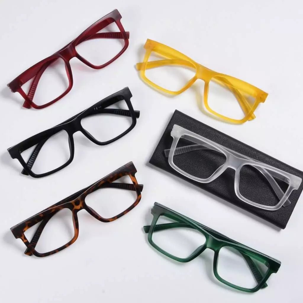 6 Pack Oversized Metalless Screwless Reading Glasses R2508eyekeeper.com