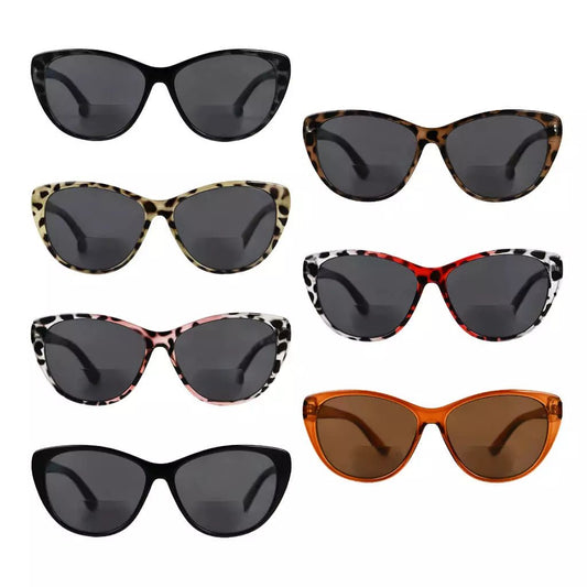 7 Pack Cat - eye Fashion Bifocal Sunglasses Sports Sunshine Readers S033eyekeeper.com