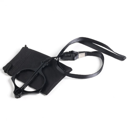 Handhold Magnifier Folding Reading Glasses Metalless Screwless Readers with Neck Strap NR153