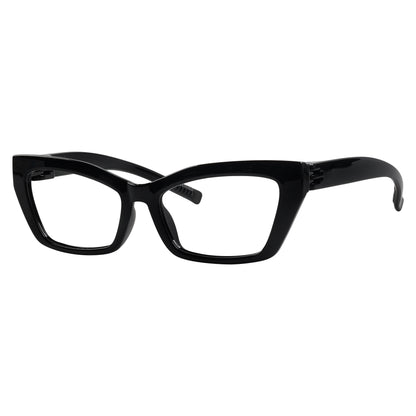 Cat-eye 30% Blue Light Blocking Metalless Screwless Eyeglasses R2516-B15