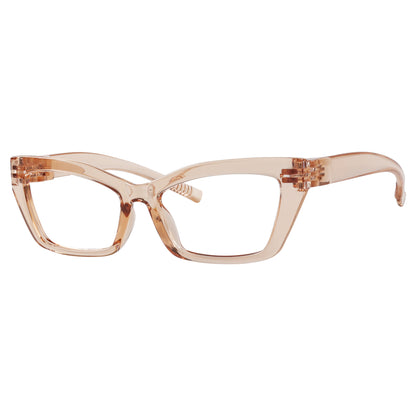 Cat-eye 30% Blue Light Blocking Metalless Screwless Eyeglasses R2516-B15