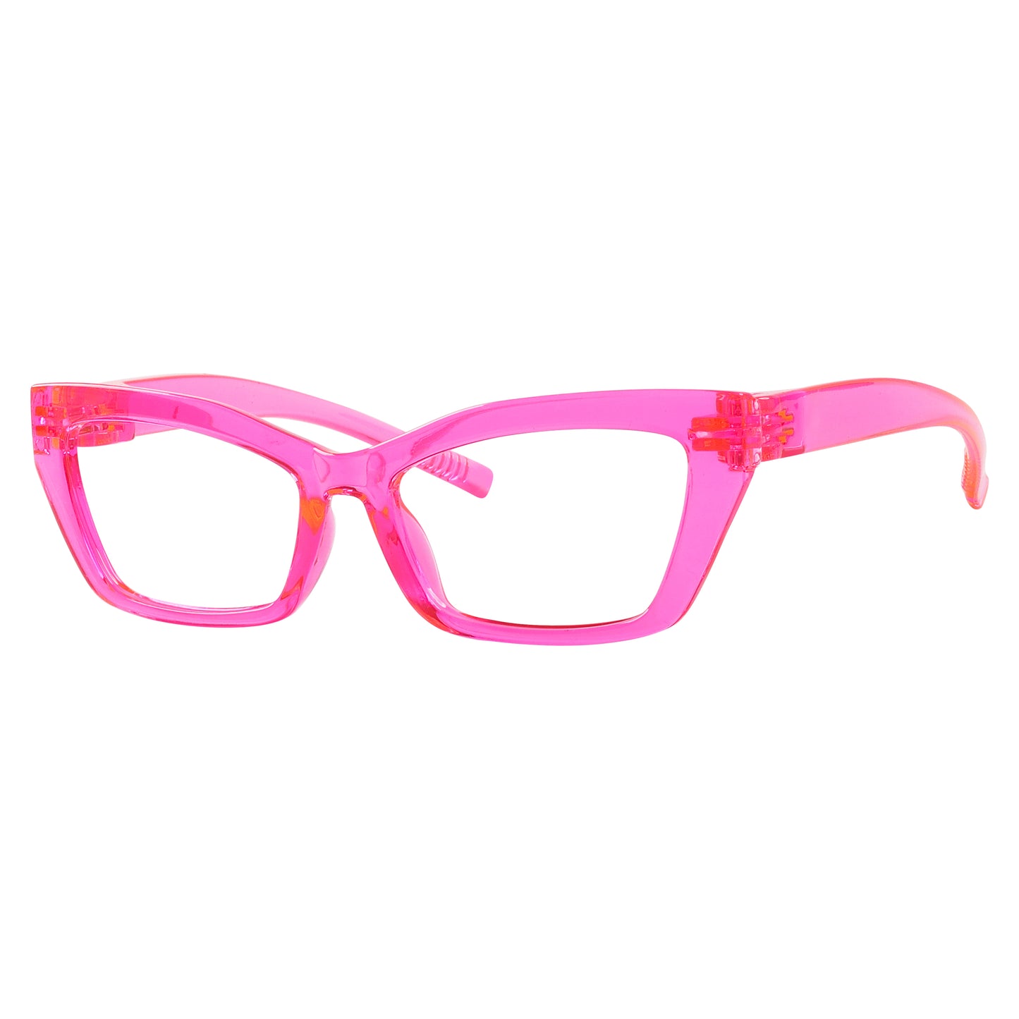 Cat-eye 30% Blue Light Blocking Metalless Screwless Eyeglasses R2516-B15