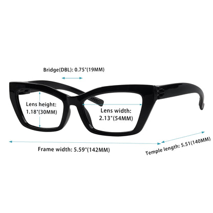 6 Pack 30% Blue Light Blocking Metalless Screwless Glasses R2516 - B15eyekeeper.com