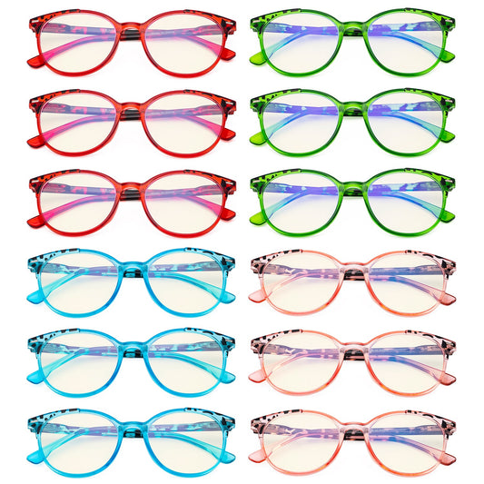 12 Pack Blue Light Blocking Reading Glasses UVR9002D