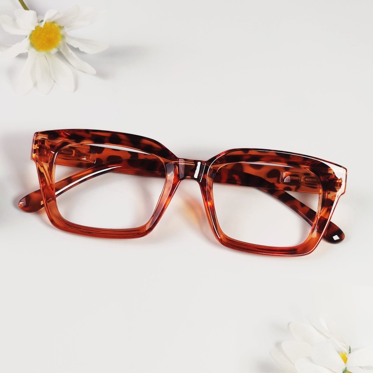 Fashion Square Design Reading Glasses Thicker Frame Readers R9106eyekeeper.com