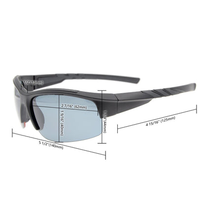 Half Rim TR90 Sport Polycarbonate Polarized Sunglasses TH6226