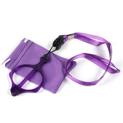 Handhold Magnifier Folding Reading Glasses Metalless Screwless Readers with Neck Strap NR153eyekeeper.com