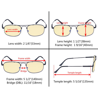 Computer Reading Glasses Dimension