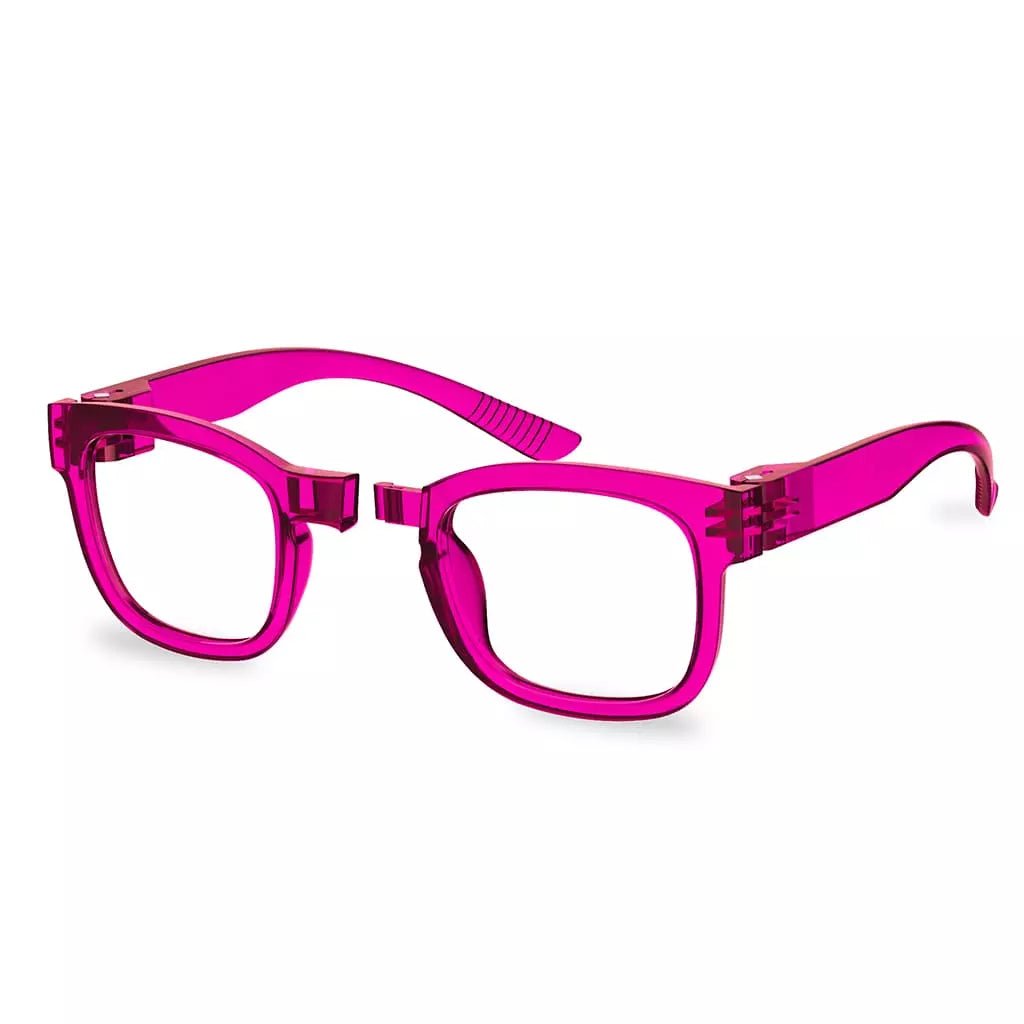 (Must Buy Both Eye) Metalless Screwless Reading Glasses with Different Strength PR033 (Rose)eyekeeper.com