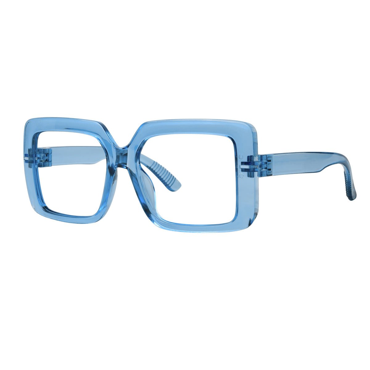 Oversized 30% Blue Light Blocking Glasses Metalless Screwless Eyewear R2311 - B15eyekeeper.com