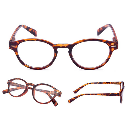 4 Pack Retro Oval Readers Reading Glasses3-R091