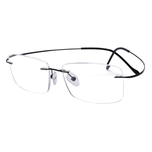 Elegant Rimless Reading Glasses Rectangle Readers R1509