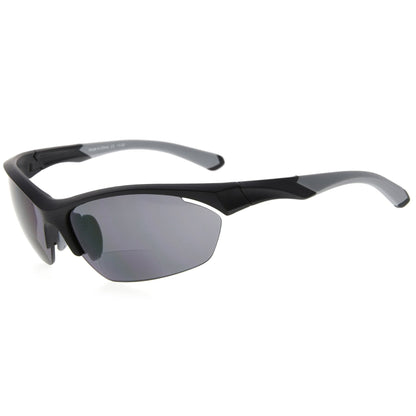 TR90 Half Rim Sports Bifocal Sunglasses Cycling Fishing Readers SG902