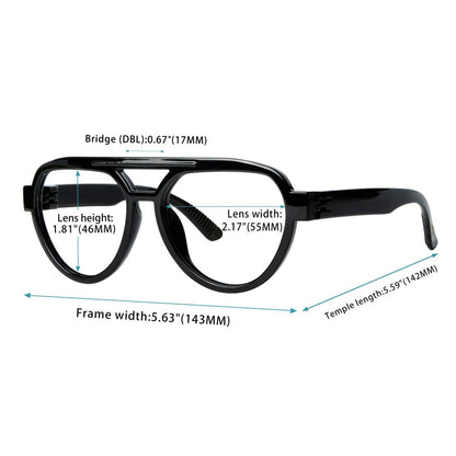 6 Pack Pilot Metalless Screwless Reading Glasses R2312eyekeeper.com