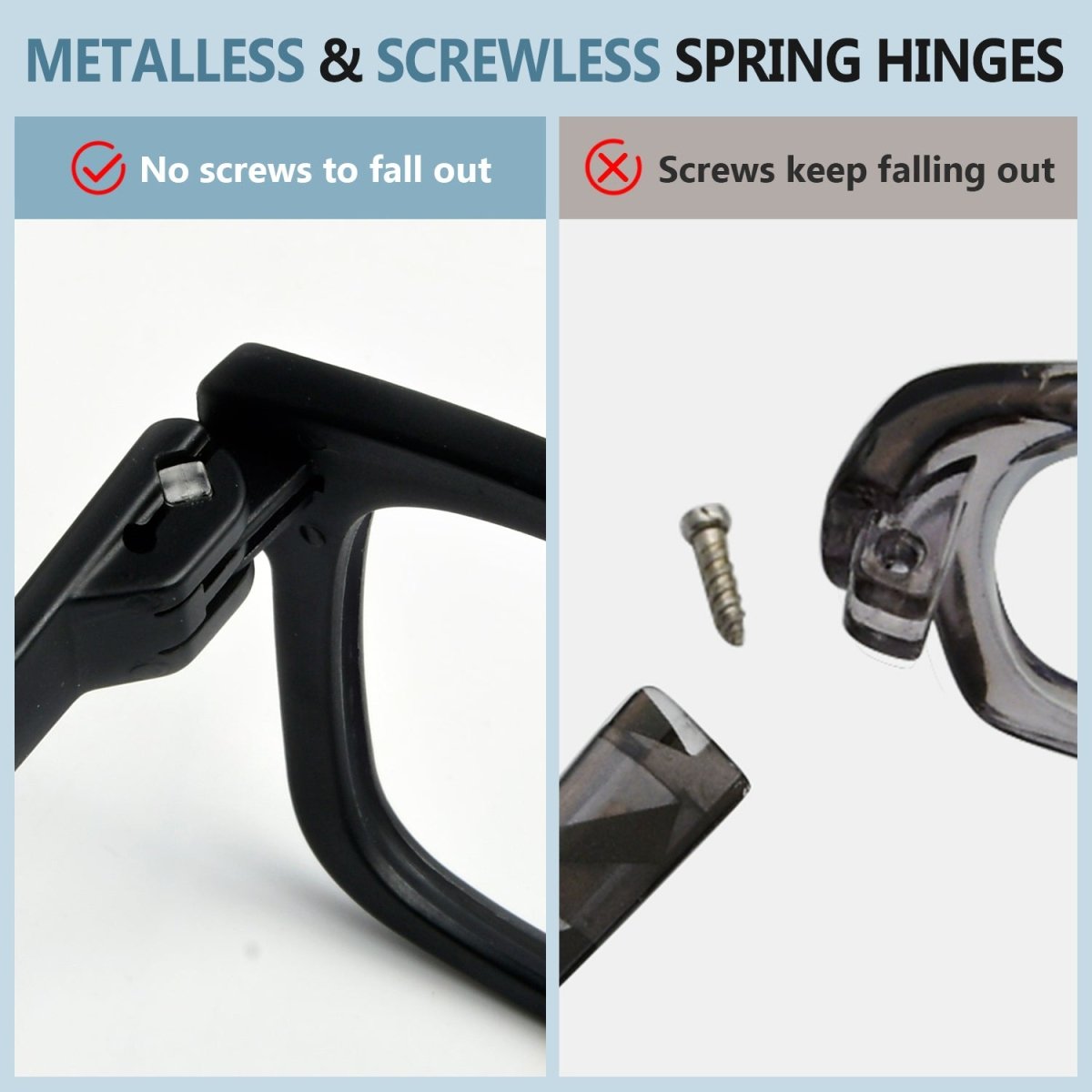 6 Pack Screwless Metalless Oversized Reading Glasseseyekeeper.com