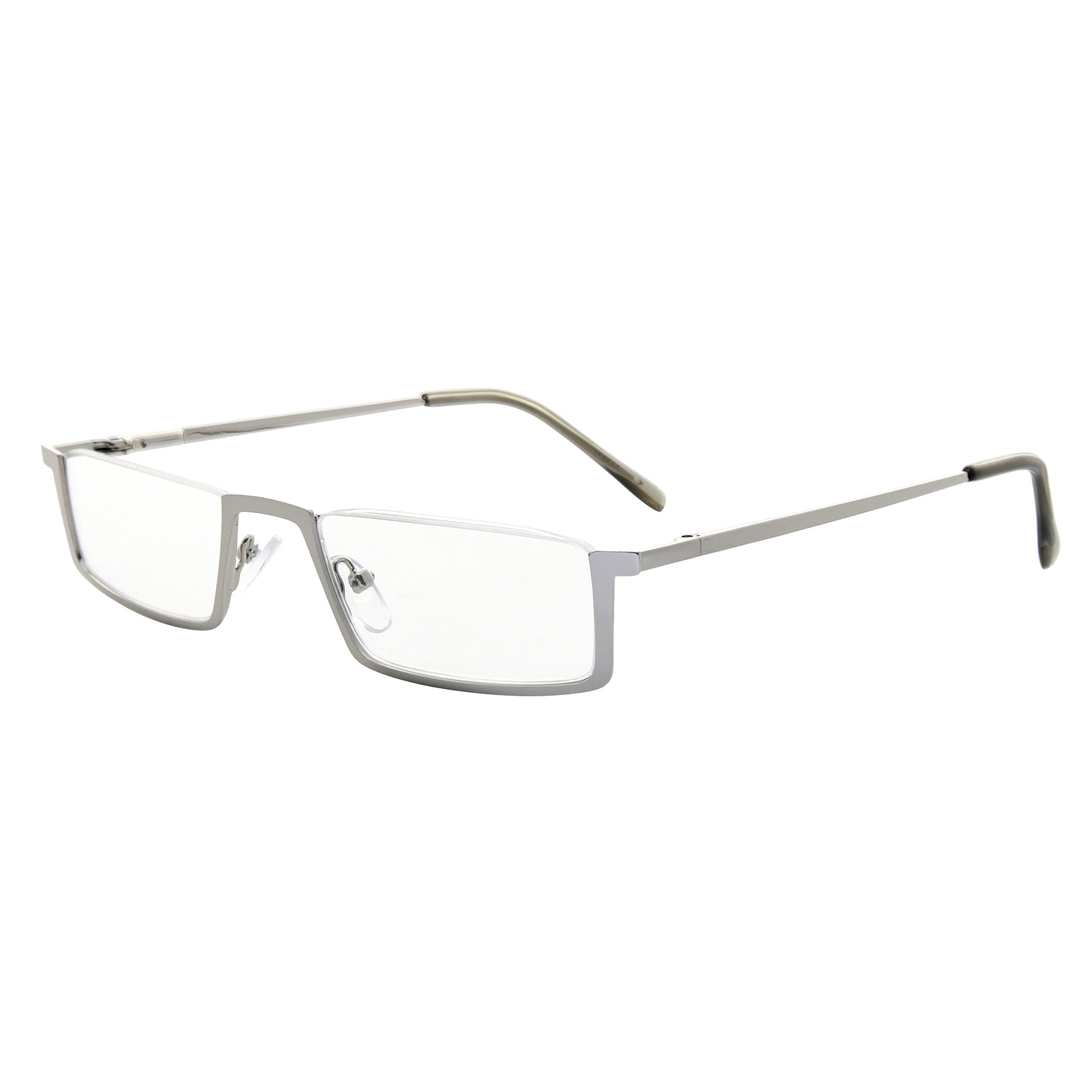 Half Rim Reading Glasses Readers Chic Metal Men Women R1613