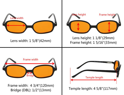 Computer Eyeglasses Dimension