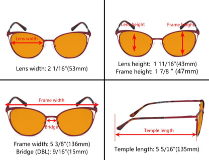 Computer Eyeglasses Dimension