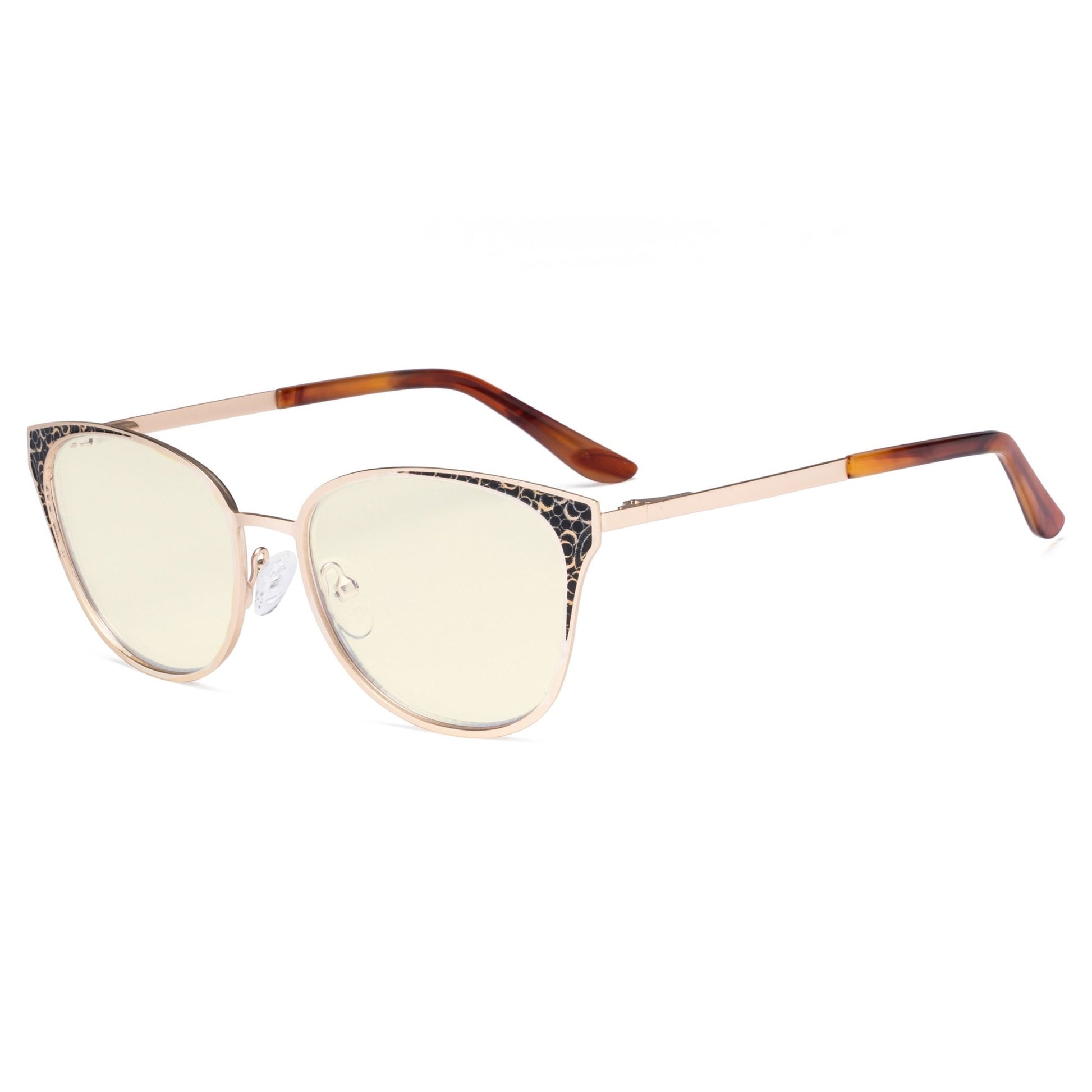 Butterfly Design Computer Eyeglasses Gold LX19045-BB40