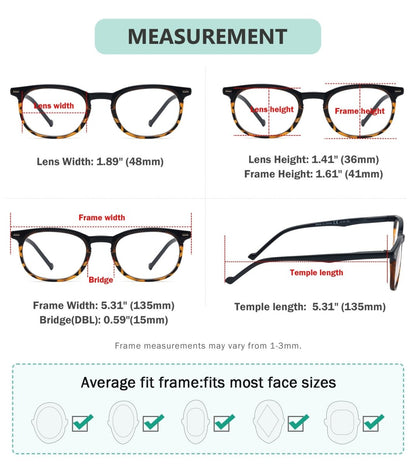 Reading Glasses with Different Strength Dimension