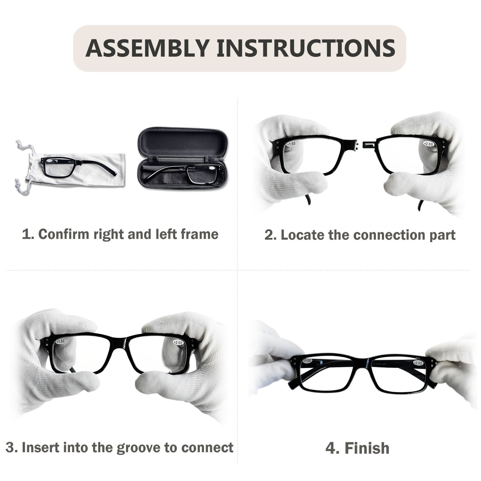 Reading Glasses with Different Strength for Each Eye PR032