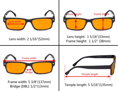 Blue Light Blocking Reading Glasses Dimension