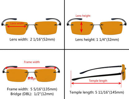 Blue Light Blocking Eyeglasses Dimension