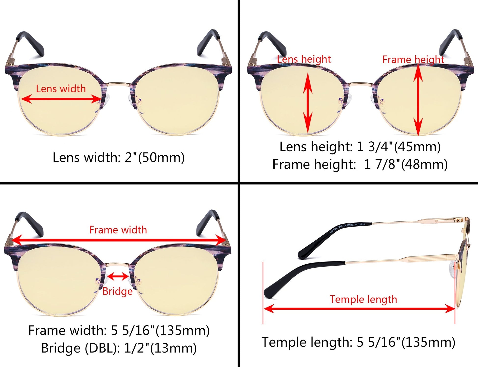 Blue Light Blocking Eyeglasses Dimension