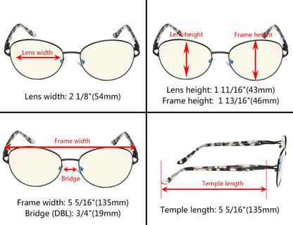 Blue Light Blocking Reading Glasses Dimension