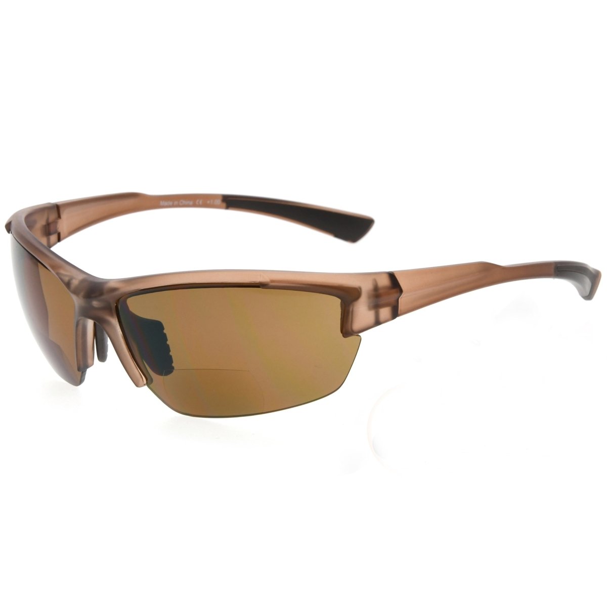 Stylish Half Rim Rectangle Bifocal Sunglasses Women SG901eyekeeper.com