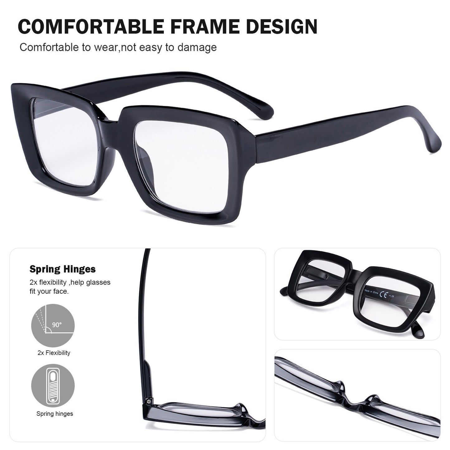 Transition Photochromic Readers for Women Men BS9107